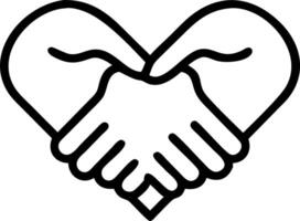 Soft abstract image of intertwined hands forming a glowing heart with copy space above vector