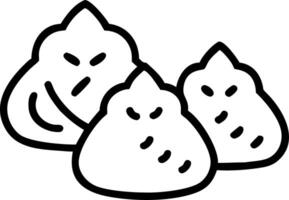 Soft abstract image of traditional sweets and snacks with golden bokeh and copy space to the left vector