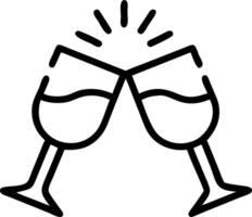 Soft abstract image of friends clinking glasses under twinkling lights copy space on side Set 2 vector