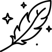 Soft abstract image of a single white feather floating upwards with gentle bokeh and copy space below vector