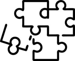 Soft abstract image of puzzle pieces connecting to form a map with copy space below vector