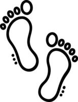 Soft abstract image of overlapping footprints on sand with gentle hues and copy space on the side vector
