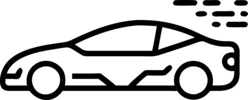 Soft abstract image of a futuristic car driving through a digital city with bokeh effects and copy space vector