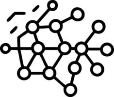 Soft abstract visualization of AI network intelligence with copy space vector
