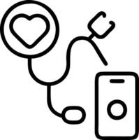 Soft abstract telemedicine tools with digital overlays and copy space vector