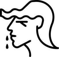 Soft Abstract Sadness vector