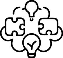 Soft abstract digital art with team brainstorming puzzle solutions copy space below Set 4 vector