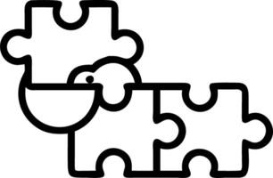 Soft abstract digital art with team connecting puzzle pieces copy space below Set 4 vector