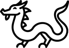 Soft abstract image of a dragon outlined in golden light with a dark bokeh background and copy space on the side vector