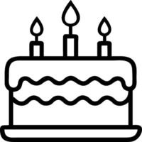 Soft abstract image of a cake with glowing candles and soft light copy space on side vector