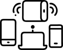 Soft abstract background with telemedicine devices and copy space vector