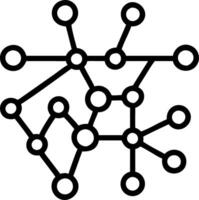 Soft abstract digital art of machine learning network with copy space vector