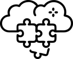 Soft abstract digital art with team brainstorming puzzle solutions copy space below Set 2 vector