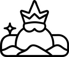 Reyes Magos in a tranquil garden with plain background and copy space vector