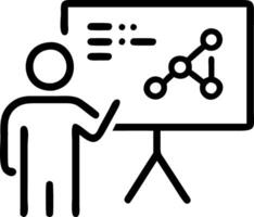 Scientist analyzing data on transparent screen and copy space Set 2 vector