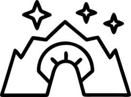 Reyes Magos in a mystical cave with plain background and copy space vector