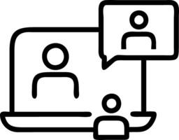 Remote team collaborating via call glossy background copy space below vector