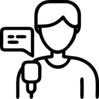 Reality Portrait of Community Manager Hosting Event vector