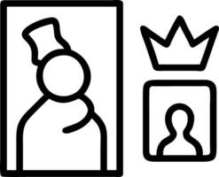 Reyes Magos in a modern art gallery with glossy background and copy space vector