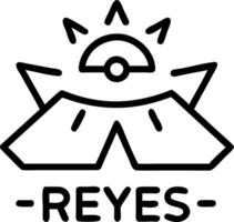 Reyes Magos in a futuristic setting with plain background and copy space vector