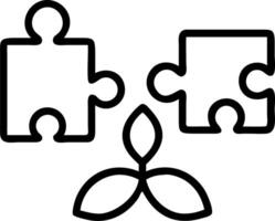 Reality close up of puzzle pieces with natural elements leaves stones being connected by team members emphasizing harmony and teamwork copy space below Set 3 vector