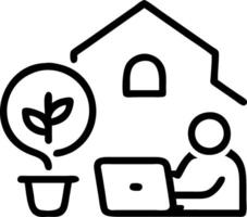 Remote workers using eco friendly tools in a home office with copy space Set 3 vector