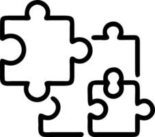 Plain background with puzzle pieces forming team logo copy space on right vector