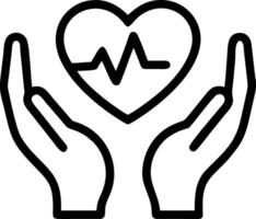 Plain background with heart model and doctor hands vector