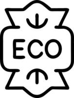 Plain black background with a glowing green eco symbol for dramatic effect vector