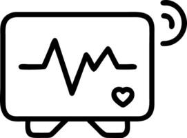 Plain blue background with AI powered health monitor vector