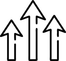 Plain background with upward pointing arrows in blue vector