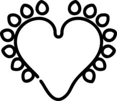 Plain background with group of friends footprints forming a heart shape copy space below vector