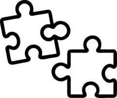 Plain background with close up of puzzle pieces being connected copy space on right vector
