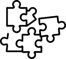 Plain background with monochrome puzzle pieces copy space on top vector