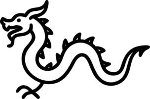 Plain black background with golden dragon silhouette and copy space to the left vector