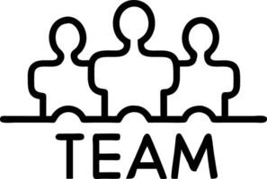 Plain background with monochrome team silhouettes solving puzzle copy space on top vector