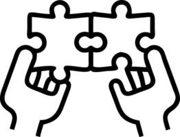 Portrait close up of hands placing the final puzzle piece celebrating team achievement copy space on bottom Set 5 vector