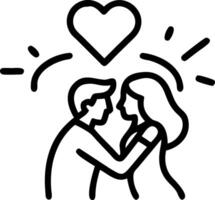 Portrait of couple sharing a romantic dance with glowing lights copy space below Set 2 vector