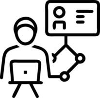 Public transportation staff monitoring cyber systems with copy space vector