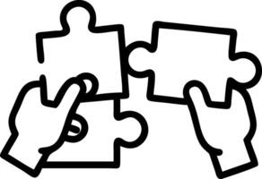 Portrait close up of hands placing the final puzzle piece celebrating team achievement copy space on bottom Set 2 vector