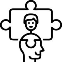 Portrait macro of individual team member holding a puzzle piece representing their role in team building copy space on left Set 2 vector