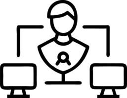 Portrait of a cybersecurity expert monitoring network threats with copy space vector
