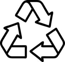Plain white background with green recycling symbol in corner for eco friendly message vector