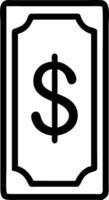 Plain white background with green dollar sign in center vector