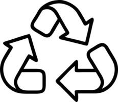 Plain white background with a green recycling icon in center for clean branding vector