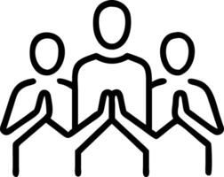 Plain Unity Prayer Space vector