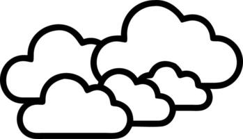 Plain white background with cloud icons and copy space vector