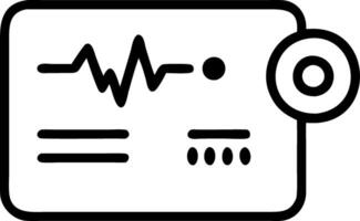Plain white background with electronic health records vector