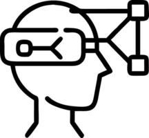 Network analysts using VR to visualize network infrastructure in a tech lab with copy space vector