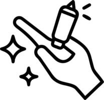 Person applying hand cream on glossy background copy space on left vector